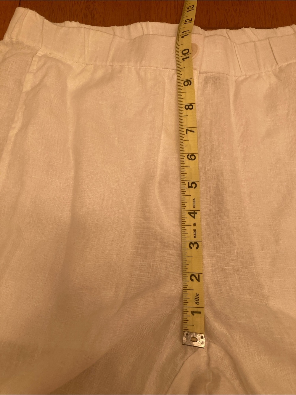 Eileen Fisher Womens Size S White Organic Linen Wide-Leg Trouser Pants - Picture 13 of 16